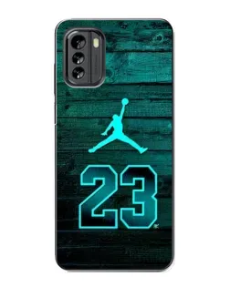 Чехол для Nokia G60 с картинкой «Jordan Cyan 23»