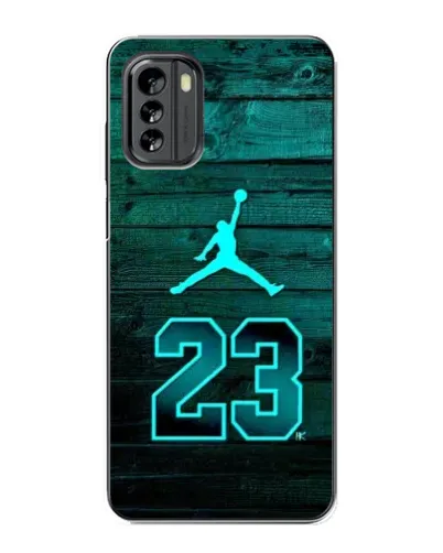 Чехол для Nokia G60 с картинкой «Jordan Cyan 23»