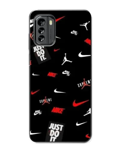 Чехол для Nokia G60 с картинкой «Nike Mix Pattern»