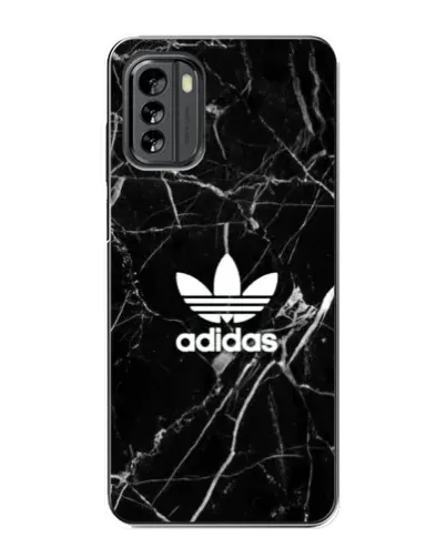 Чехол для Nokia G60 с картинкой «Белый мрамор Adidas»