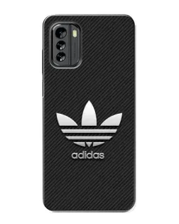 Чехол для Nokia G60 с картинкой «Adidas Карбоновая текстура»