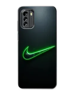 Чехол для Nokia G60 с картинкой «Неоновый контур Nike» Чехол для Nokia G60 с картинкой «Неоновый контур Nike»