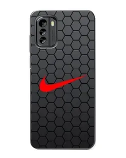 Чехол для Nokia G60 с картинкой «Nike — карбоновая сетка»
