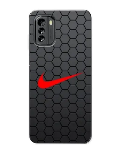 Чехол для Nokia G60 с картинкой «Nike — карбоновая сетка»