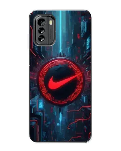 Чехол для Nokia G60 с картинкой «Техногенный стиль Nike»