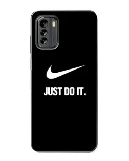Чехол для Nokia G60 с картинкой «Классический принт Nike»