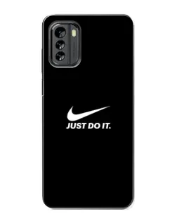 Чехол для Nokia G60 с картинкой «Минимализм от Nike»