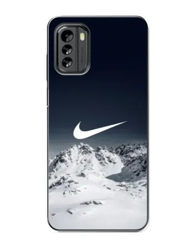 Чехол для Nokia G60 с картинкой «Nike — зимние горы»