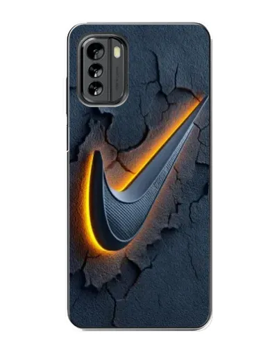 Чехол для Nokia G60 с картинкой «Объемный логотип Найк»