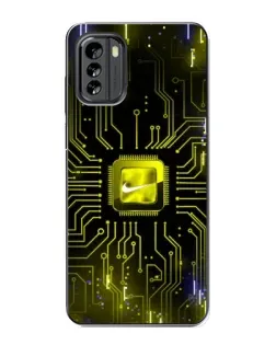 Чехол для Nokia G60 с картинкой «Nike — золотая искра»