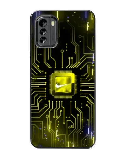 Чехол для Nokia G60 с картинкой «Nike — золотая искра»