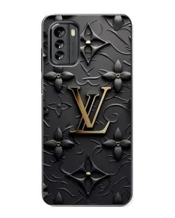 Чехол для Nokia G60 с картинкой «Кожаная текстура LV»