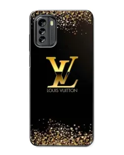 Чехол для Nokia G60 с картинкой «LV — золотые искры»
