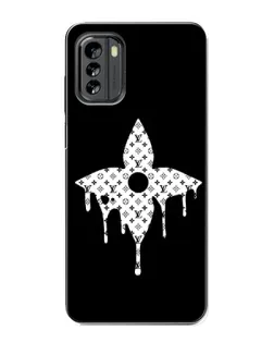 Чехол для Nokia G60 с картинкой «Цветочная монограмма»