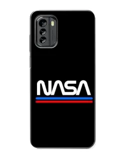 Чехол для Nokia G60 с картинкой «NASA — классика Red Blue»
