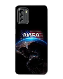 Чехол для Nokia G60 с картинкой «Земля из космоса NASA»