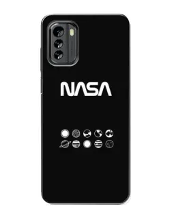 Чехол для Nokia G60 с картинкой «NASA — технический принт»