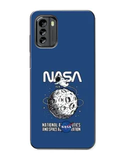 Чехол для Nokia G60 с картинкой «NASA — лунная миссия»