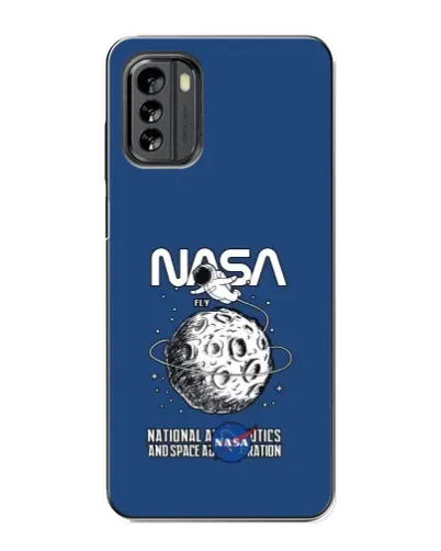 Чехол для Nokia G60 с картинкой «NASA — лунная миссия»