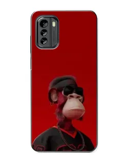 Чохол для Nokia G60 з картинкою «Bored Ape в червоному»