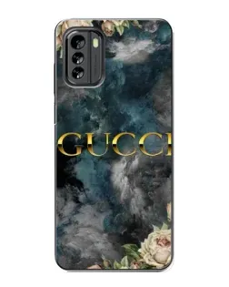 Чехол для Nokia G60 с картинкой «Абстрактные цветы Gucci»