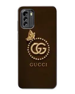Чехол для Nokia G60 с картинкой «Gucci — золотая бабочка»