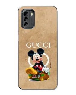 Чехол для Nokia G60 с картинкой «Микки Маус Gucci — крафт»