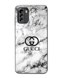 Чехол для Nokia G60 с картинкой «Gucci — мраморный шик»