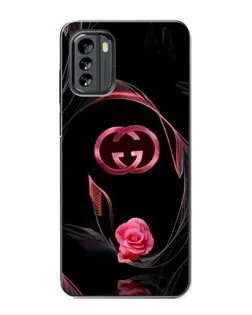 Чехол для Nokia G60 с картинкой «Gucci — неоновая роза»