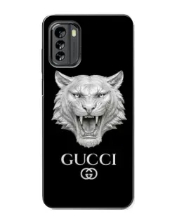Чохол для Nokia G60 з картинкою «Gucci — срібний лев»