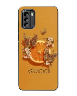Чохол для Nokia G60 з картинкою «Gucci — золоті метелики»