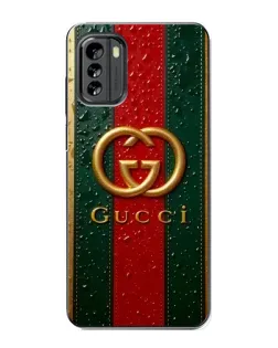 Чохол для Nokia G60 з картинкою «Gucci — фірмова смуга та золото»