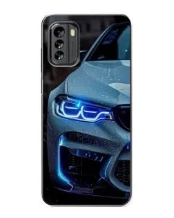 Чохол для Nokia G60 з картинкою «Погляд BMW з синіми фарами»