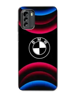 Чохол для Nokia G60 з картинкою «Логотип BMW та неонові дуги»