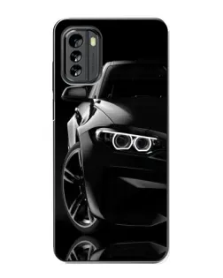 Чехол для Nokia G60 с картинкой «Черная BMW — профиль»