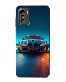 Чехол для Nokia G60 с картинкой «BMW — огни неона»