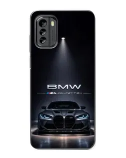 Чехол для Nokia G60 с картинкой «BMW сквозь ночной город»