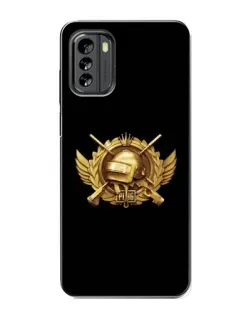 Чехол для Nokia G60 с картинкой «PUBG — оранжевый градиент»