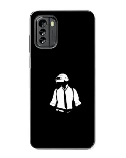 Чехол для Nokia G60 с картинкой «PUBG — белый шлем»
