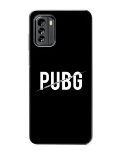 Чехол для Nokia G60 с картинкой «PUBG — белый логотип»