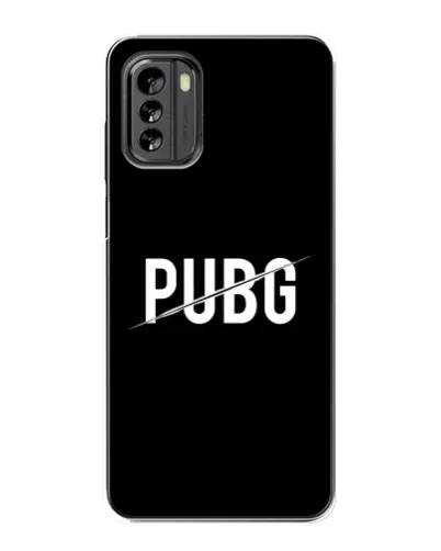 Чехол для Nokia G60 с картинкой «PUBG — белый логотип» Чехол для Nokia G60 с картинкой «PUBG — белый логотип»