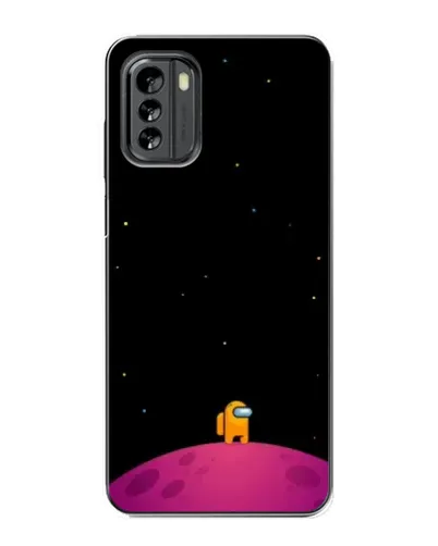 Чехол для Nokia G60 с картинкой «Одинокий герой на планете»