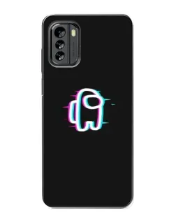 Чехол для Nokia G60 с картинкой «Among Us неон»