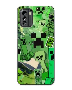 Чехол для Nokia G60 с картинкой «Криперы Minecraft»