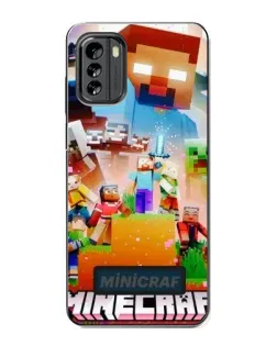 Чехол для Nokia G60 с картинкой «Minecraft герои игры»