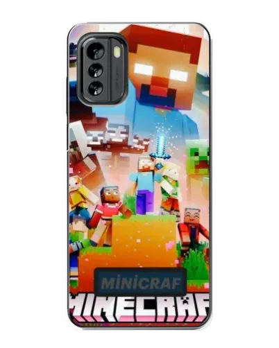 Чехол для Nokia G60 с картинкой «Minecraft герои игры»