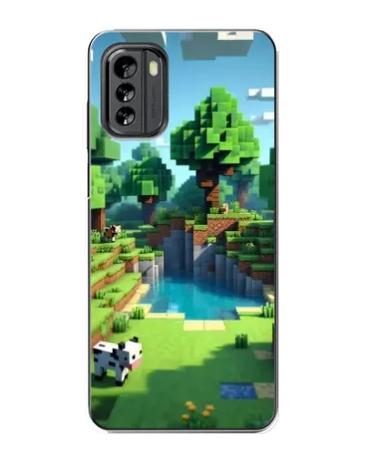 Чехол для Nokia G60 с картинкой «Minecraft летний день»