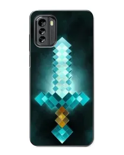 Чехол для Nokia G60 с картинкой «Алмазный меч неон»
