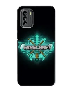 Чехол для Nokia G60 с картинкой «Minecraft Diamond лого»