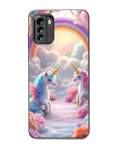 Чехол для Nokia G60 с картинкой «Радуга и единороги» Чехол для Nokia G60 с картинкой «Радуга и единороги»